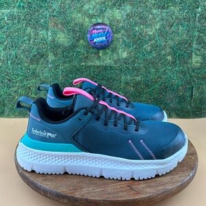 Timberland PRO Composite Toe Teal and Pink Athletic Shoes